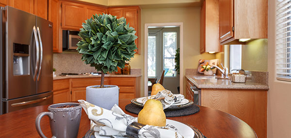 Moorpark Home Staging Highlights Comfy Kitchen